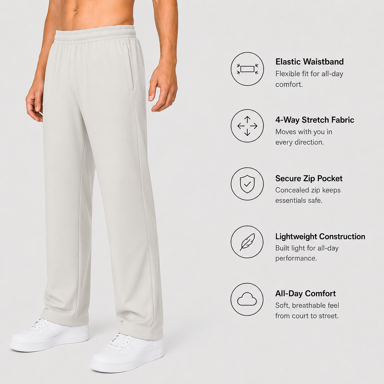 Clubhouse All-Day Pants - Pebble Grey