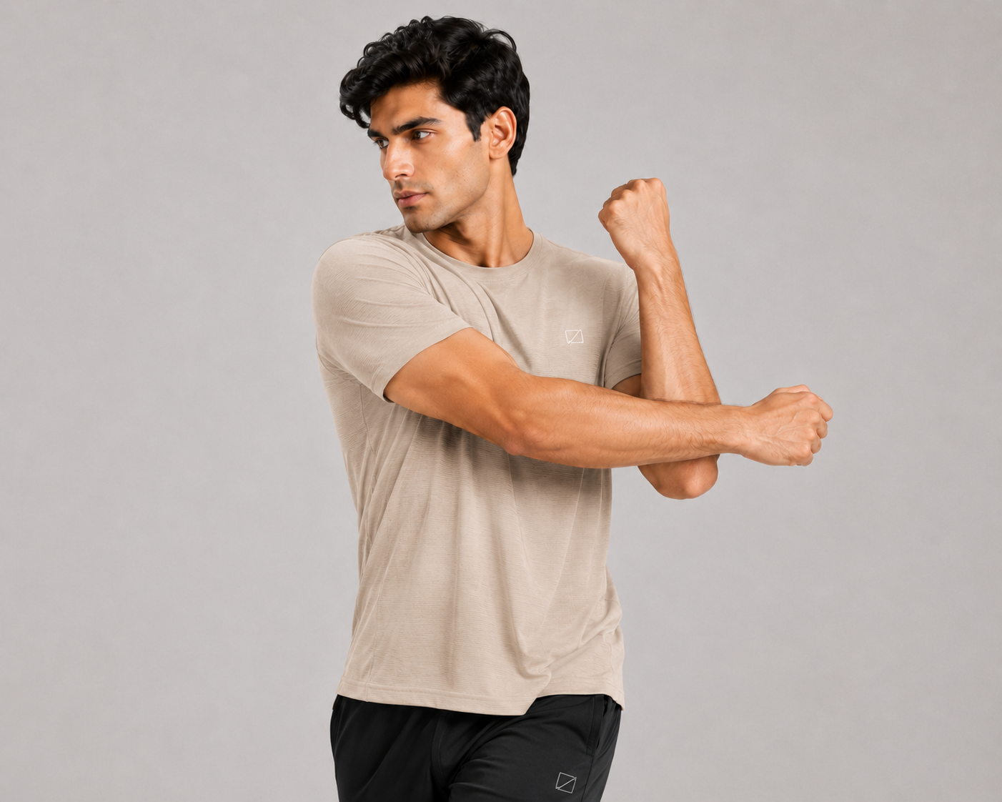 Ace Performance Tee - Sand Beige