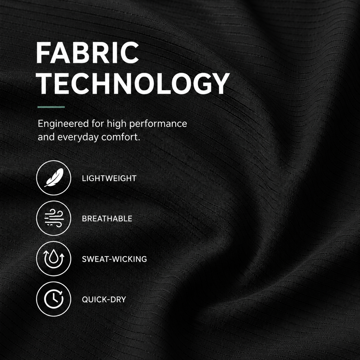 Ace Performance Tee - Stealth Black