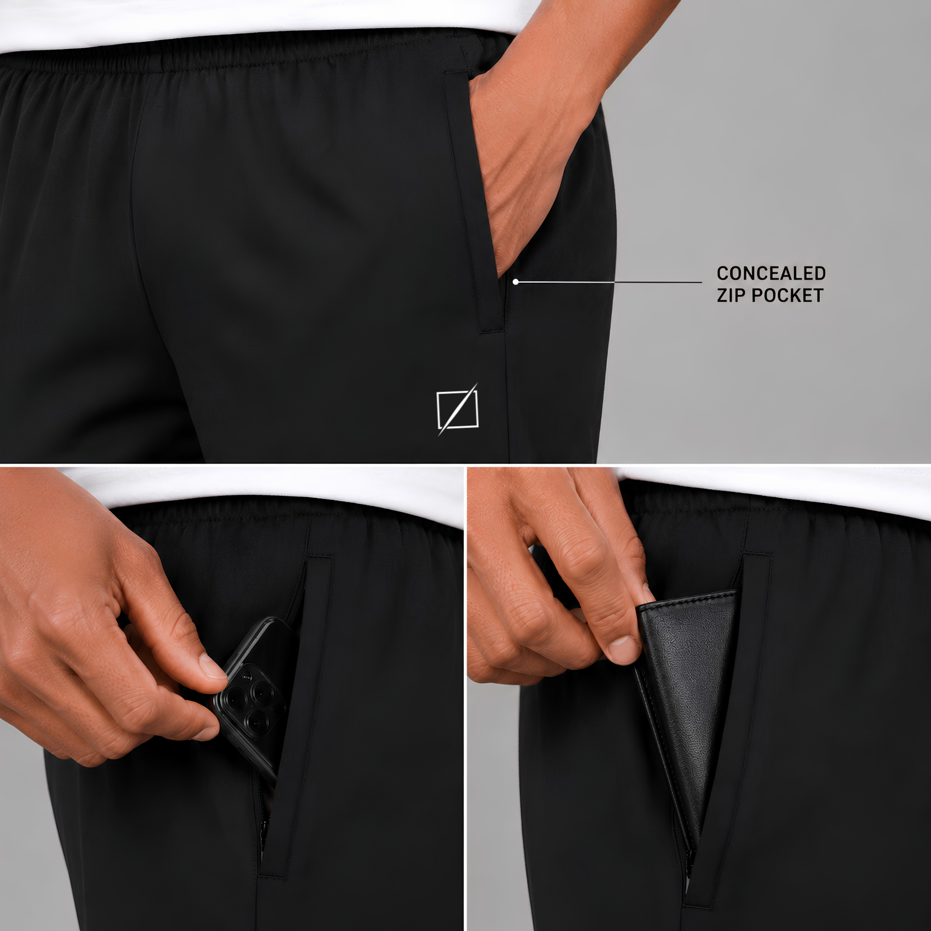 Crosscourt Performance Pants - Stealth Black