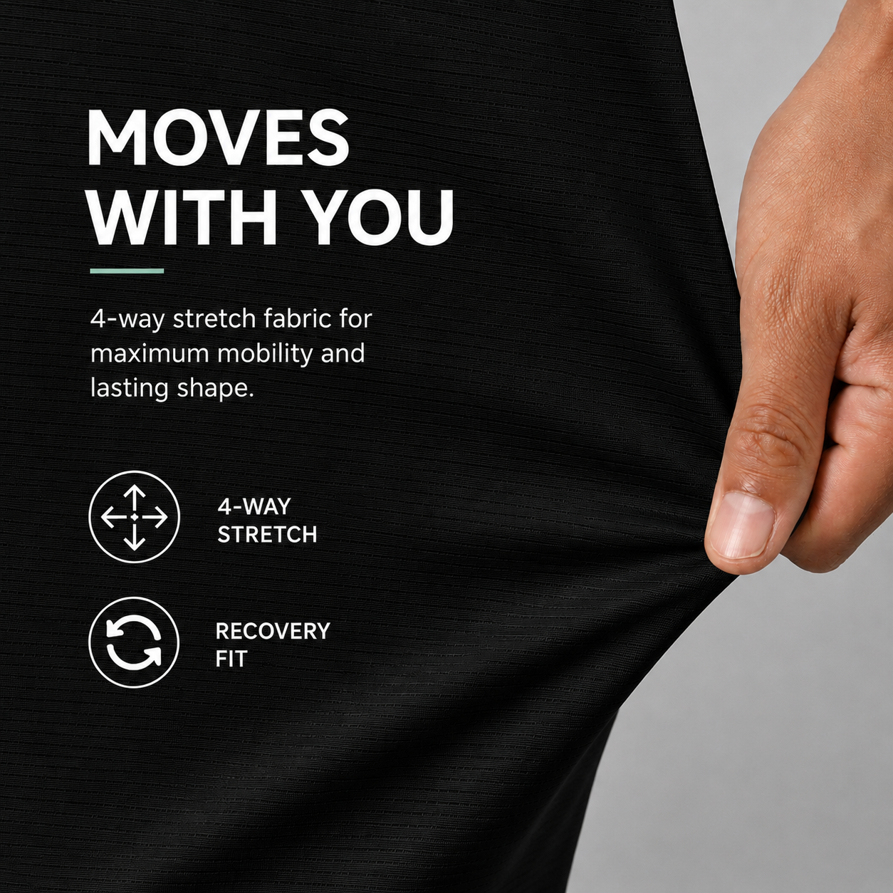 Ace Performance Tee - Stealth Black