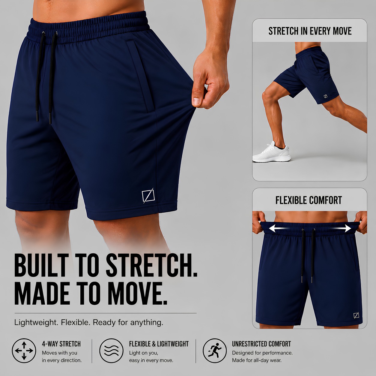 Rally Performance Shorts - Midnight Navy