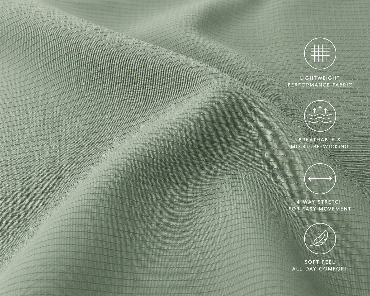Ace Performance Tee - Sage Green