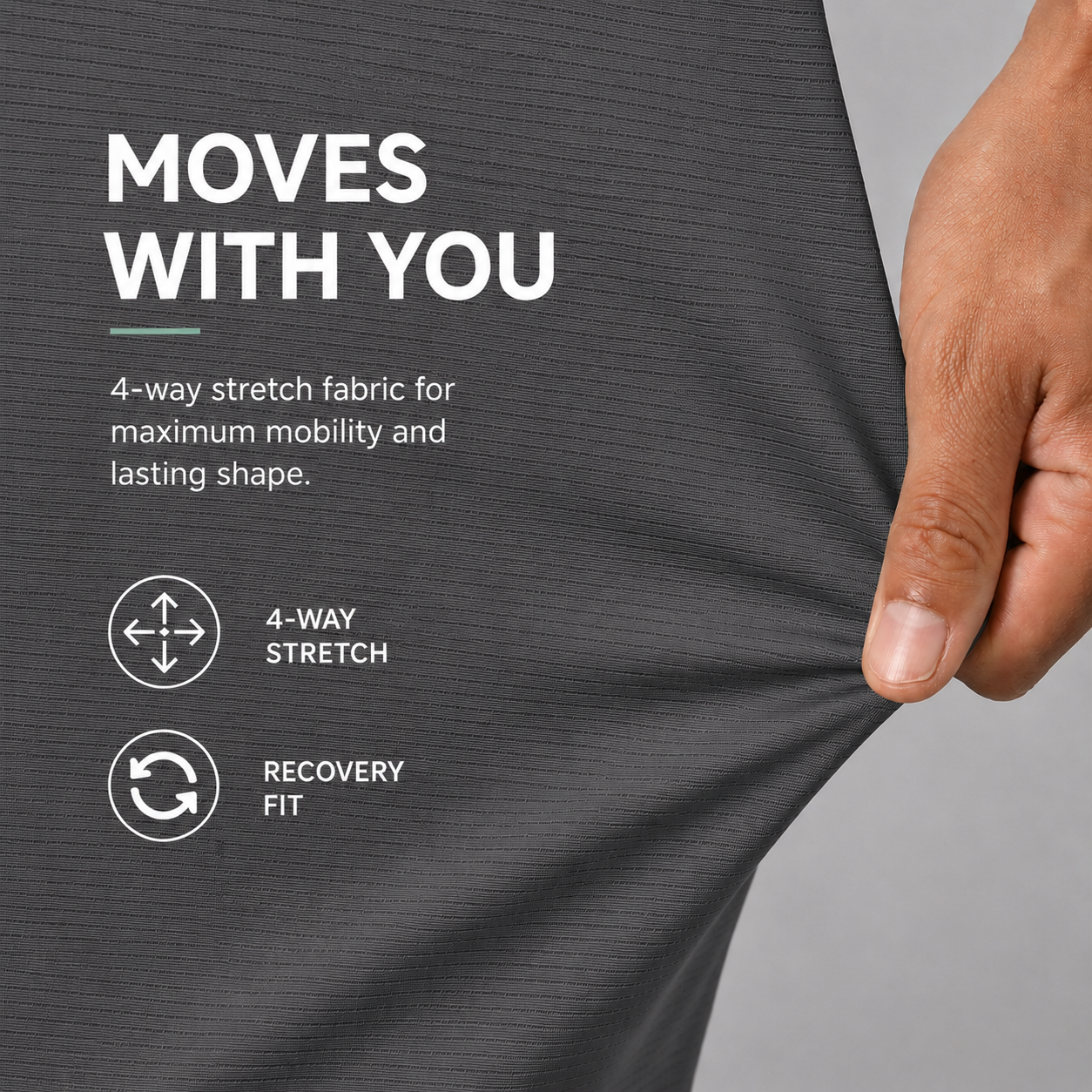 Ace Performance Tee - Charcoal Grey
