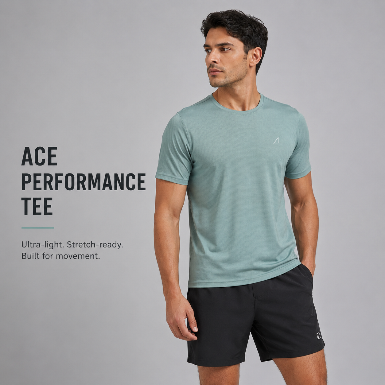 Ace Performance Tee - Sage Green