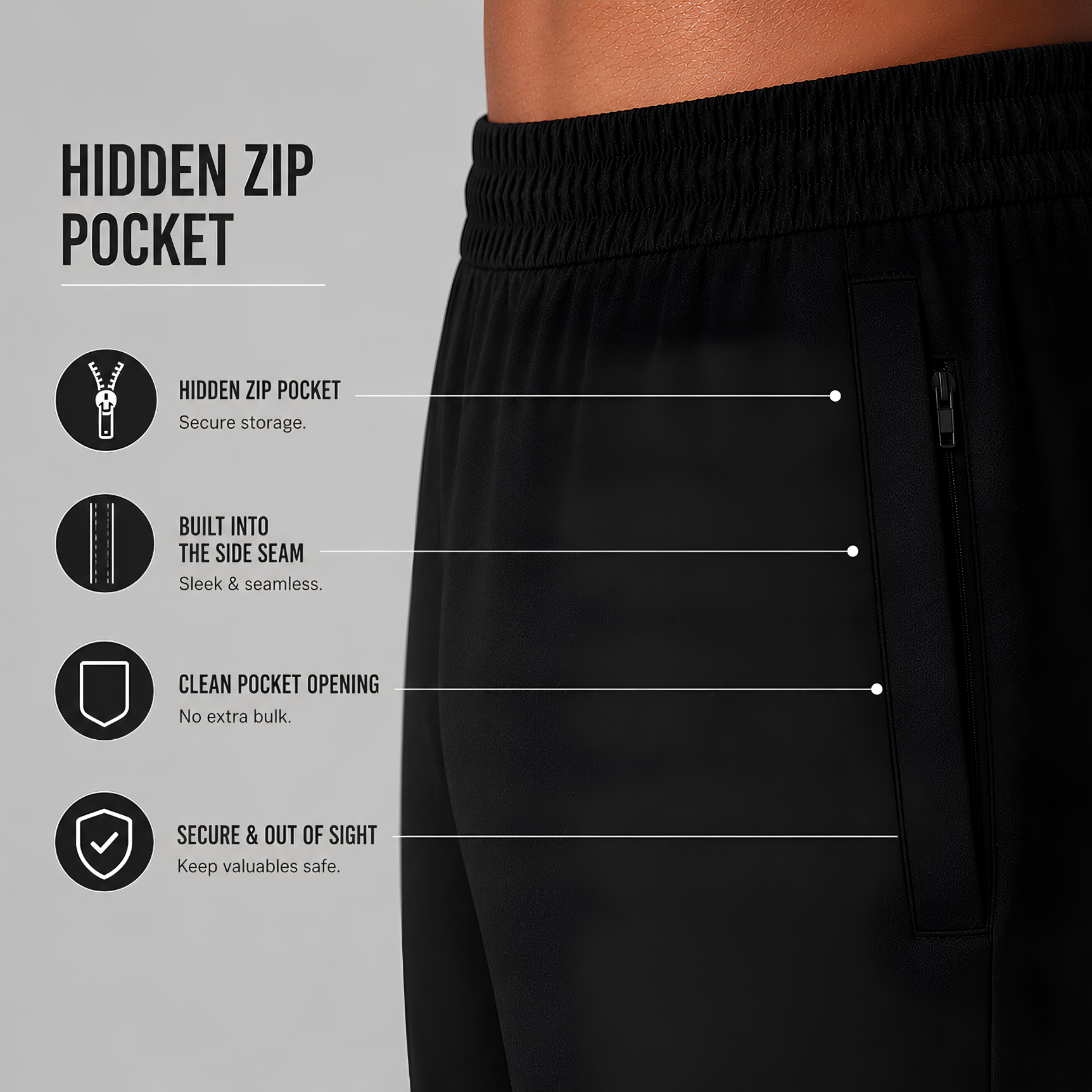 Rally Performance Shorts - Stealth Black