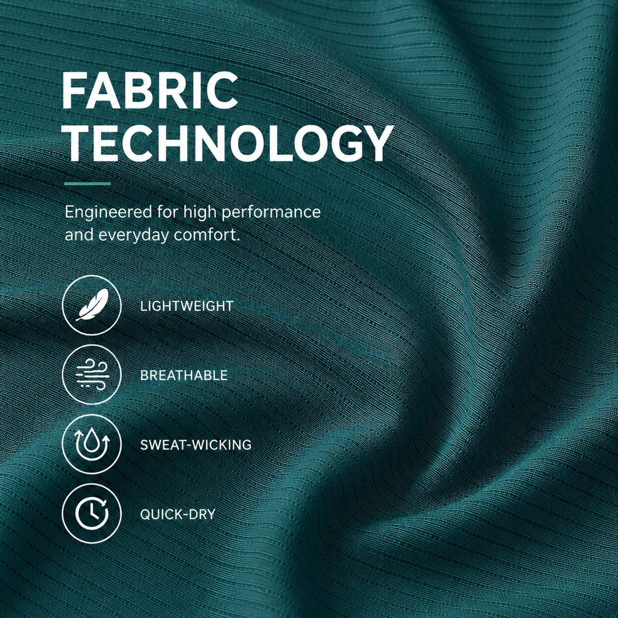 Ace Performance Tee - Ocean Teal