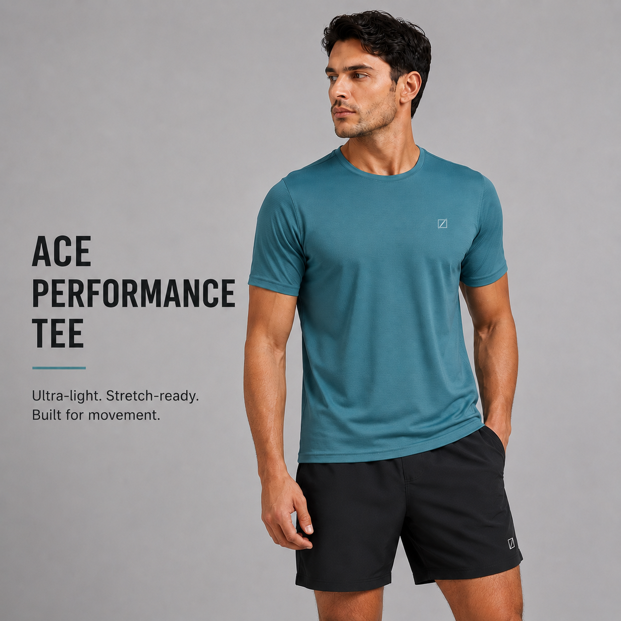 Ace Performance Tee - Ocean Teal