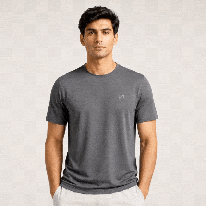 Ace Performance Tee - Stone Grey